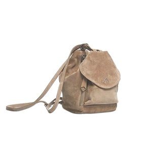 Manu Atelier Mini Suede Fernweh Bag - Ice Beige